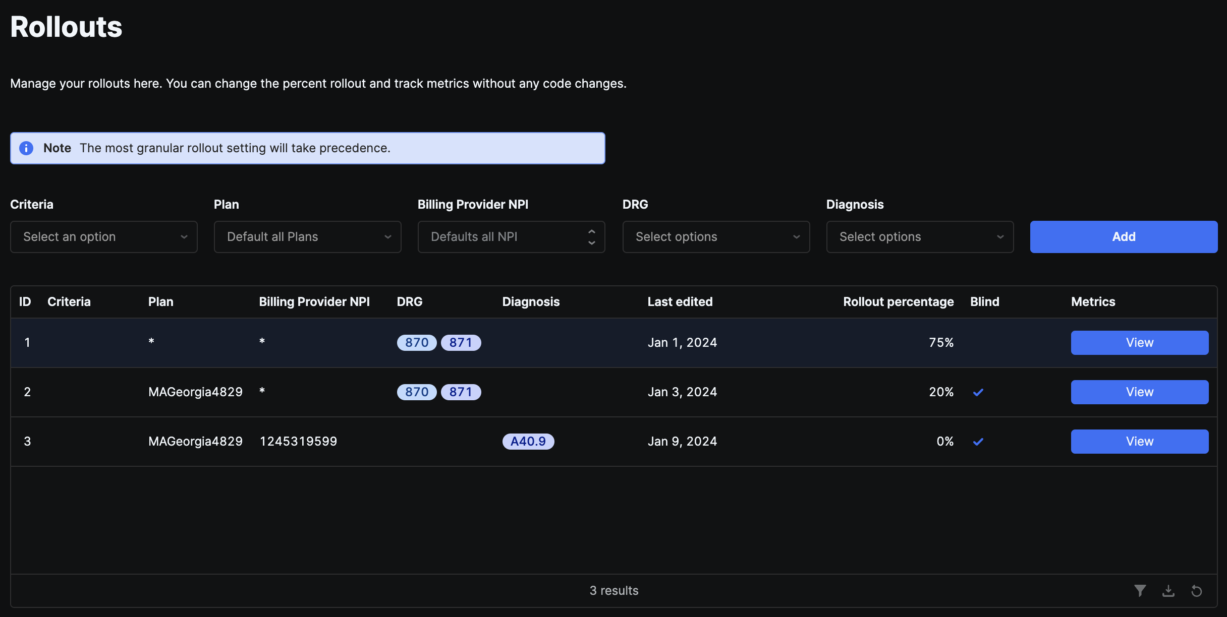 Rollouts - Slingshot Documentation